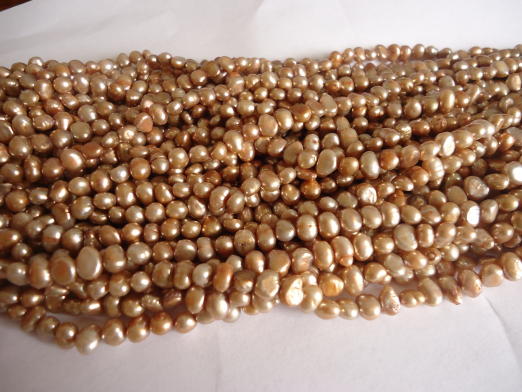 (image for) Champagne fresh water pearls #TU1269